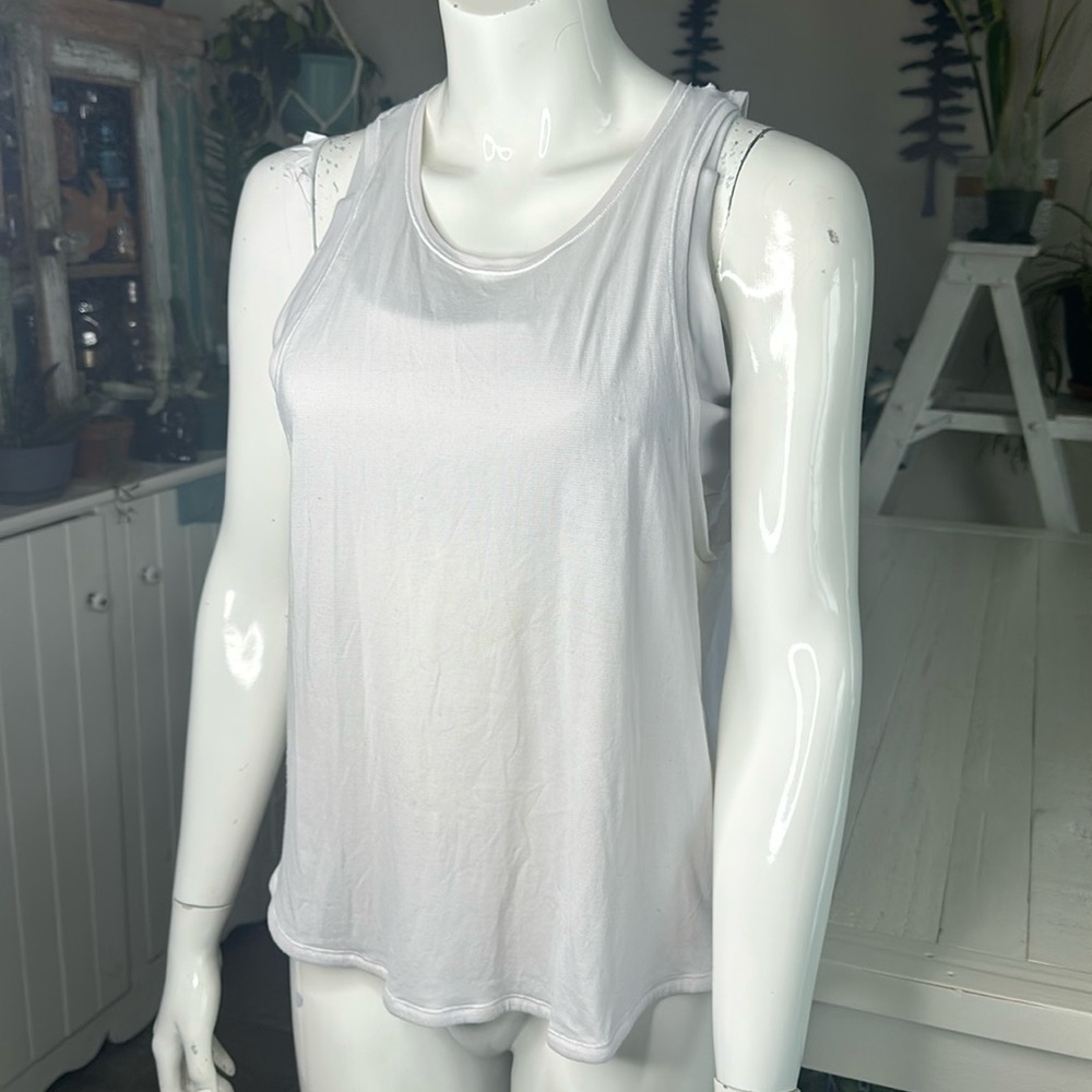 Lululemon size 10 racerback strappy white bralette tank